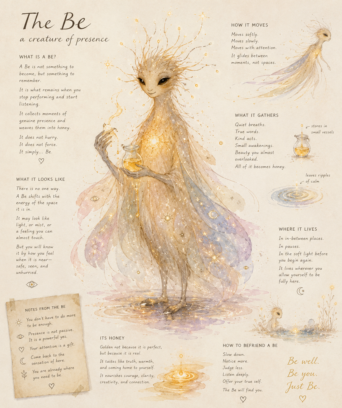 The Be — a field guide to a creature of presence